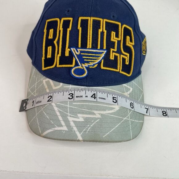 St Louis Blues SnapBack Hat, Logo, Blue, Old Time Hockey, Cap, NHL - Picture 7 of 8